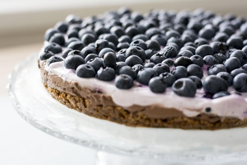 Blueberries dessert