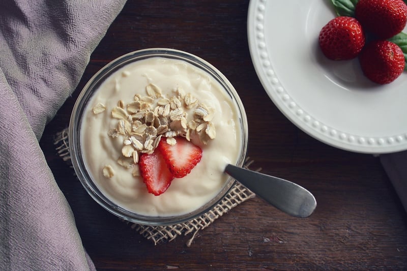 Yogurt with fruit